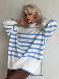 Turtleneck Thick Knitted Sweater Female Fashion Loose Long Sleeve Pullover 2022 Autumn Winter High Quality Knit