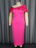 Spring/Summer Sweet Spicy Wind Bow Tectorial Dress Party Wine Stud Bag Butt