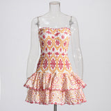 Heavy Industry High-Sense Dress Women's 2025 Summer New Sick Flower Slimming Small Short