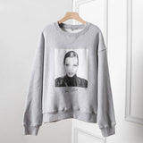 Portrait Graphic Sweatshirt Women Autumn Winter Cotton Hoodies Pullovers Tops 2022 Femme Fashion Streetwear Rock