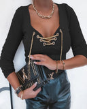 Pullovers Autumn Spring Winter Sexy Hole Women Shirt Button Slim Long Sleeve Elegant Tops Tee T