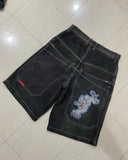 Baggy Denim Shorts Harajuku Y2K Jeans Hip-Hop Vintage Summer Brother-Outfit