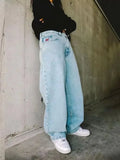 Y2K Polar Boy Jeans Hip-Hop Cartoon Pattern Loose Harajuku High Waist Wide Pants-Outfit
