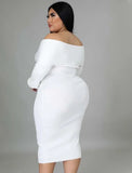 Plus Size Sweetheart Long Bodycon