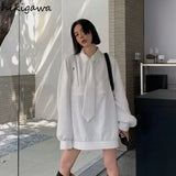 Ropa Mujer Streetwear Fashion Sweatshirts Women Patcheork Casual Oversized Tops Y2k Clothes Korean Harajuku Hoodies