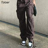 Vintage Pants 2023 High Street Retro Low-waisted Baggy Jeans for Women Egirl Harajuku Aesthetic Alt Cloth