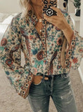 Casual Floral Button Up