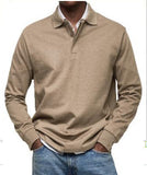 New Men's Casual Long-Sleeved Button-Down