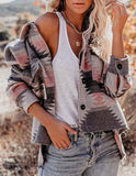 Fashion Print Chest Pocket