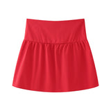 New Street Style 4-Color Simple Shoulder-To-Shoulder Blouse-Outfit