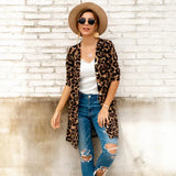 Long Coat Woman Jacket Female Open Stitch Outerwear Summer Spring Long Sleeve Jacket Woman Loose