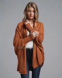new style bat sleeve large size long knitted cardigan sweater women's jacket women's