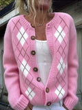 New 3D Printed Women's Cardigan Knitted Jacket Spring Autumn Shirt
