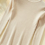 WOTWOY Ribbed Knitted Turtleneck Sweater Women Autumn Winter Slim Fit Basic Pullover Female Long Sleeve Black White