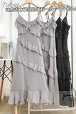 Vestidos De Mujer Sexy Summer Dress Women Sweet Ruffles Backless Robe Femme Slim Fit Fashion Korean Elegant Robe
