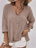 Spring-Summer Sale Of New Women's Collar Button-Killey Long