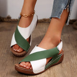 Sandals Women 2025 Summer New Pine Cake Thick Bottom With Skirt Casually Exposed Toe Beach