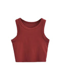 Base Vests 2024 Summer New Fashion Sexy Women's Crop Tops Sling Vest Camis-Outfit