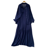 Wind Leisure Two Sets Of Women Loose Outside Thin Long-Sleeved Shirt Cover Skinny Sling