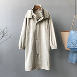 Spring Autumn Trench Coat Women 2020 New Casual Long Fashion Hooded Windbreaker Zipper Pocket Female Large size
