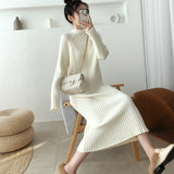 Women Bodycon Sheath Sweater Dress Female Knitted Long Sleeve Casual Midi