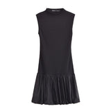 New Thread Splicing Design Bare-Back Slim Dress 0085311-Outfit