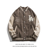 Women Baseball Jacket Men's Coat PU Leather Sleeve Harajuku Bomber Jackets Hip Hop couples loose Varsity