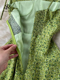 French Style Beach Dress Summer Women 2022 Split Backless A Line Vacation Zipper Ladies Slim Chiffon Mini