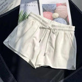 Shorts Summer Casual Solid Drawstring shorts high waist loose shorts for girls Soft Cool female short