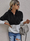 Casual Fleece Zipper Long Sleeve Hooded