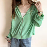 Women's 2023 New Summer Loose Thin Breathable Coat Sunscreen Dress Ice Cardigan-Outfit
