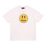 Drewhouse Classic Smiley Face Printed Short-Sleeved High Street Tide Brand Casual Loose Couple T-Shirts-Outfit