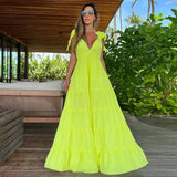 New-Style Beach Dress Suit Sexy 2025 New Export Summer Resort Wind