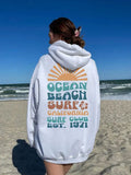 Style Fleece-lined Loose Hooded Fashionable