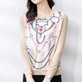 style Women's shirts Casual knitted Tshirt Tops Spring Autumn Basic bottoming shirts Ladies o-neck Long Sleeve Tee