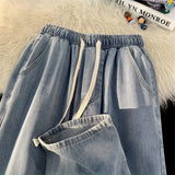 Jeans Men's New Loose Trend High Street Retro Straight Trousers In