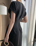 Summer Women Solid Color Elegant Vestidos White Party Bodycon Work Office Lady Female Slim