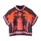 Summer Positioning Printed Shirt Printed Casual Pants Set-Outfit
