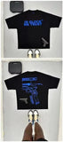 Men's T-Shirt Y2K Short-Sleeved Men's Former Dormitory Hip-Hop Loose Letter Printing Handsome Fried Street Round Collar Cotton Oversized T-Shirt-Outfit
