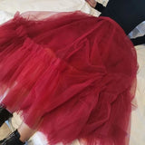 Casual Long Mesh Skirts Women Elastic High Waist Ruffled Tiered Tulle Pleated Maxi Skirts Faldas Mujer Moda Fairy