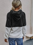 Casual Fleece Zipper Long Sleeve Hooded