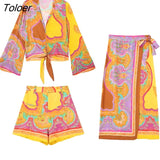 Women Vintage Paisley Totem Floral Print Bow Tied Sarong Skirt Faldas Mujer Lady Chic Retro Casual Midi Vestidos
