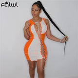 Summer Sexy Club Outfit Party Dresses Women Sleeveless Bodycon Elastic Mini Tank Dress Bandage Dress Sundress Ladies