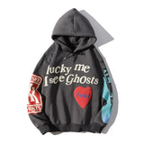 Style High Street Kanye Men And Women With The Same Hip-Hop Graffiti Print Hoodie Hoodie Couple Loose Jackets-Outfit