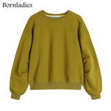 2022 Autumn Women Cotton Sweatshirt Suit Oversized Sets Female O Neck Loose Sweatshirt + Long Pants Suits Short
