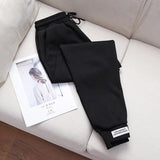 Women Pants Autumn Winter Casual Sweatpants High Waist Loose Cotton Harem Pants Female Fleece Elastic waist Trousers