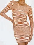Casual Knitting Mini Bodycon