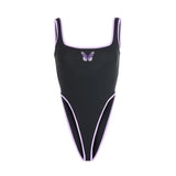 Summer New Women's Wear Street Personality Sexy Tight Waist Show Lean Jumpsuit-Outfit
