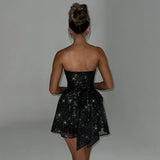 Toloer Hot Selling With Chest Temperament Fashion Gauze Small Dress Backless Dress