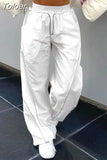 High Waist Women Sweatpants American Style Fashion Loose Streetwear Wide Leg Pants Y2K All Match Female Hip Hop